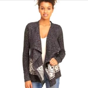 Hollister Drape Front Cardigan small (Pink And Tan)